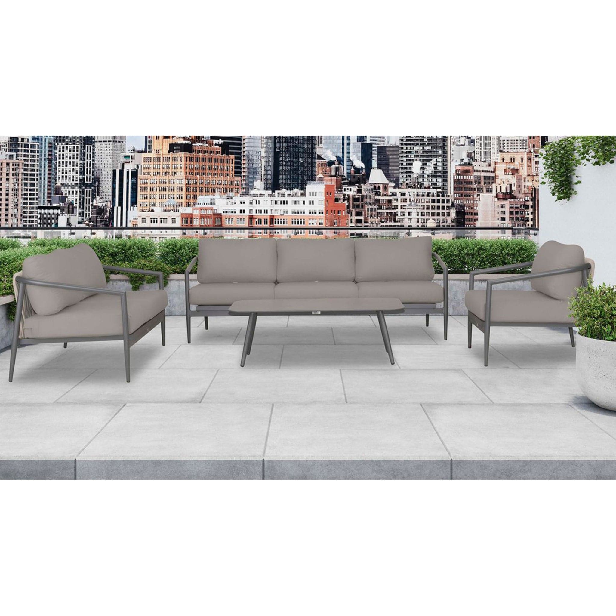 Olio 4 Piece Sofa Loveseat Set