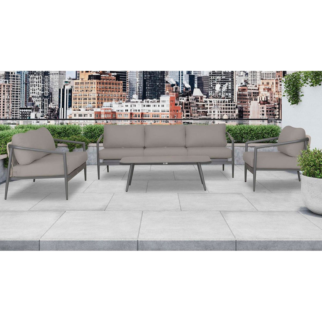 Olio 4 Piece Sofa Loveseat Set