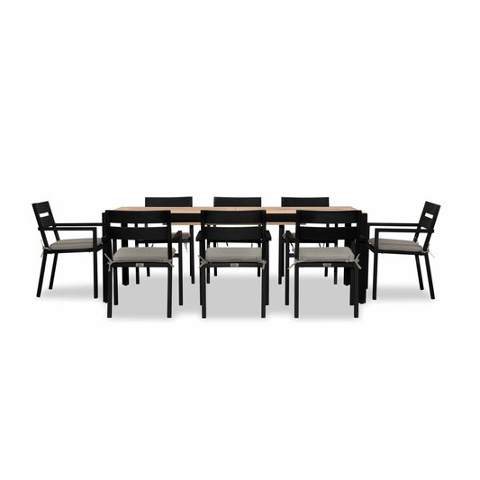 Pacifica Communal 8 Seat Extendable Reclaimed Teak Dining Set