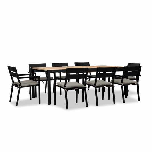  Pacifica Communal 8 Seat Extendable Reclaimed Teak Dining Set 