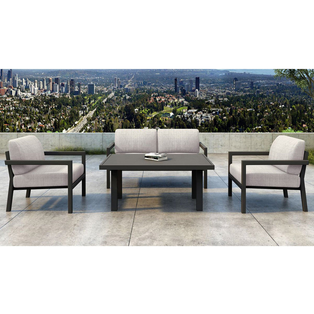 Pacifica Classic 4 Piece Loveseat Set