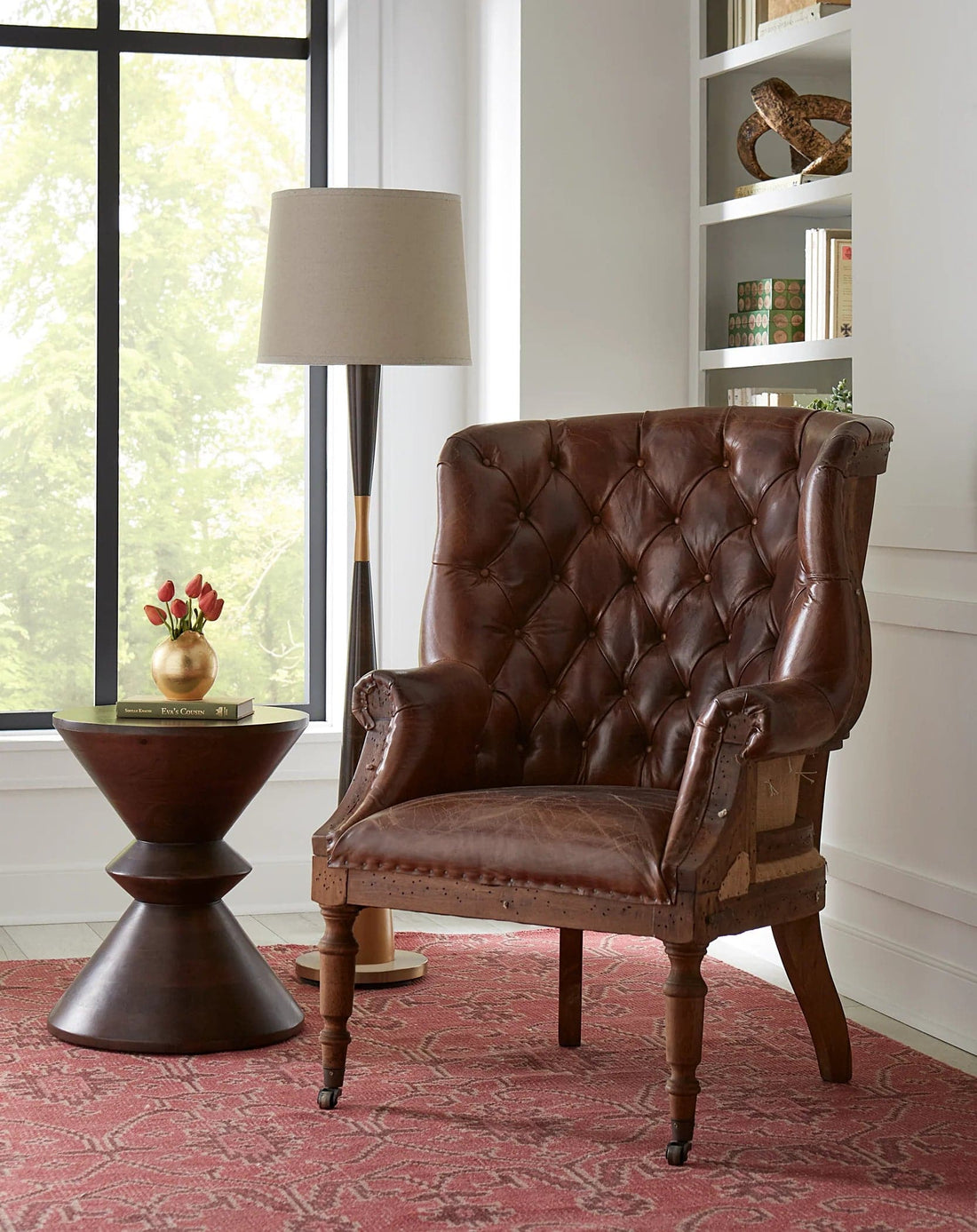 Palm Desert Spool Accent Table