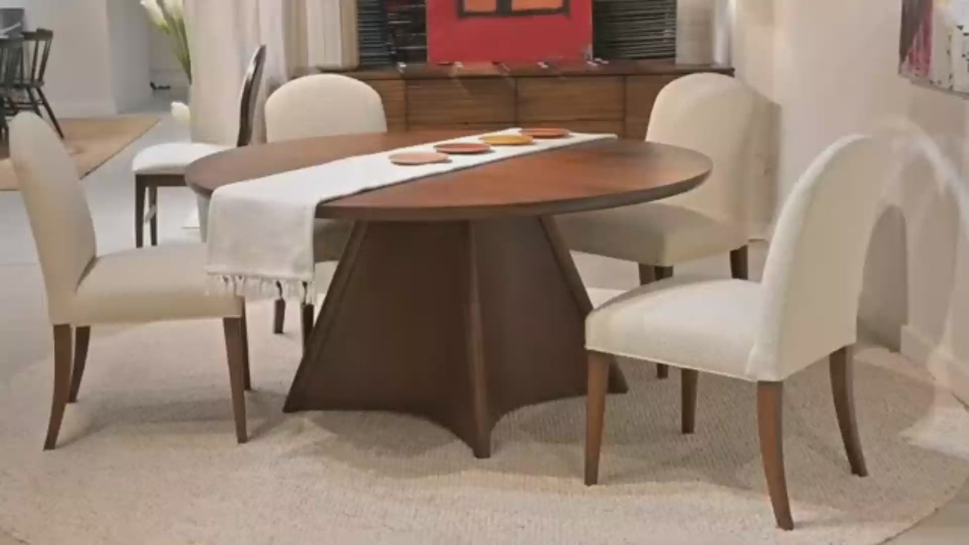 Lana Pedestal Round Dining Table