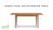 Copeland Furniture - Sarah Four Leg Extension Table