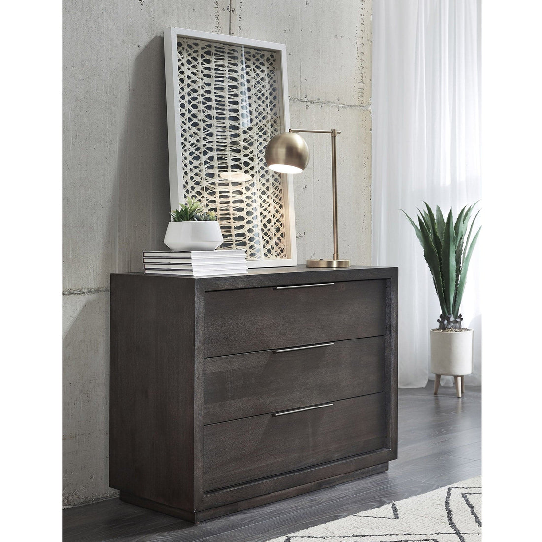 Oxford 3 Drawer Nightstand