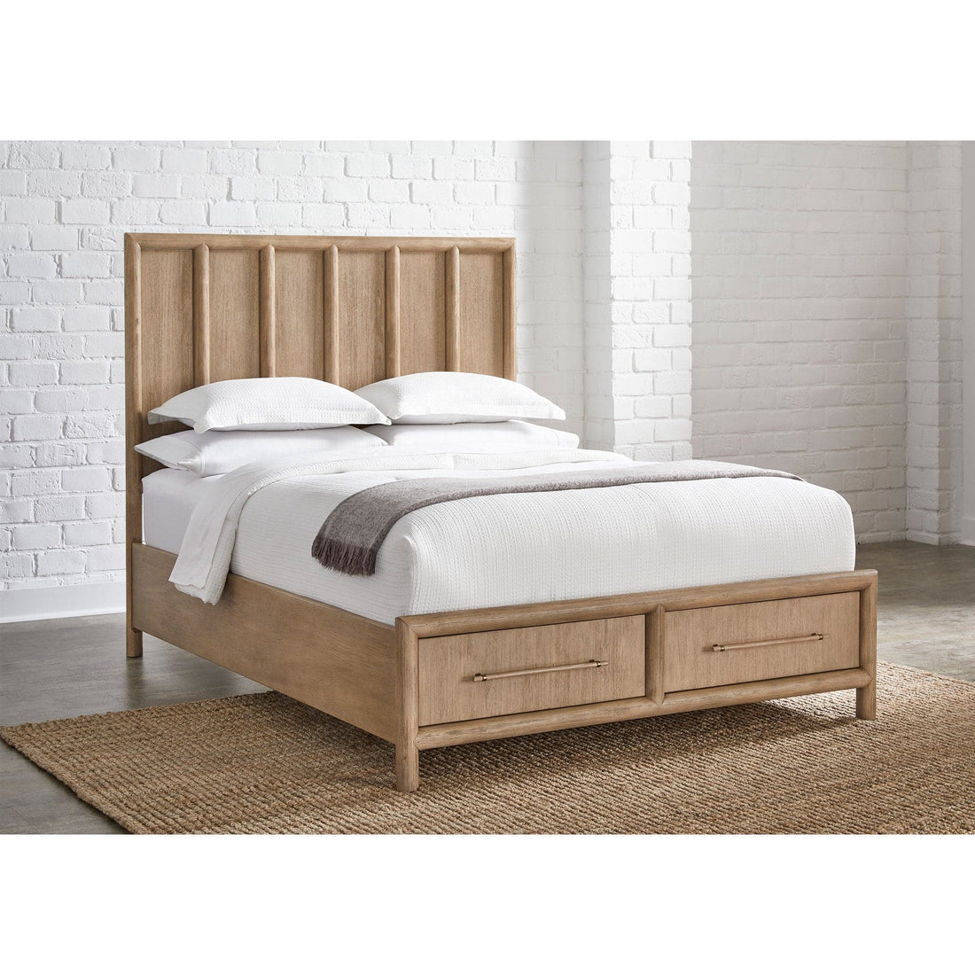 Dorsey Wooden Panel Storage Bed