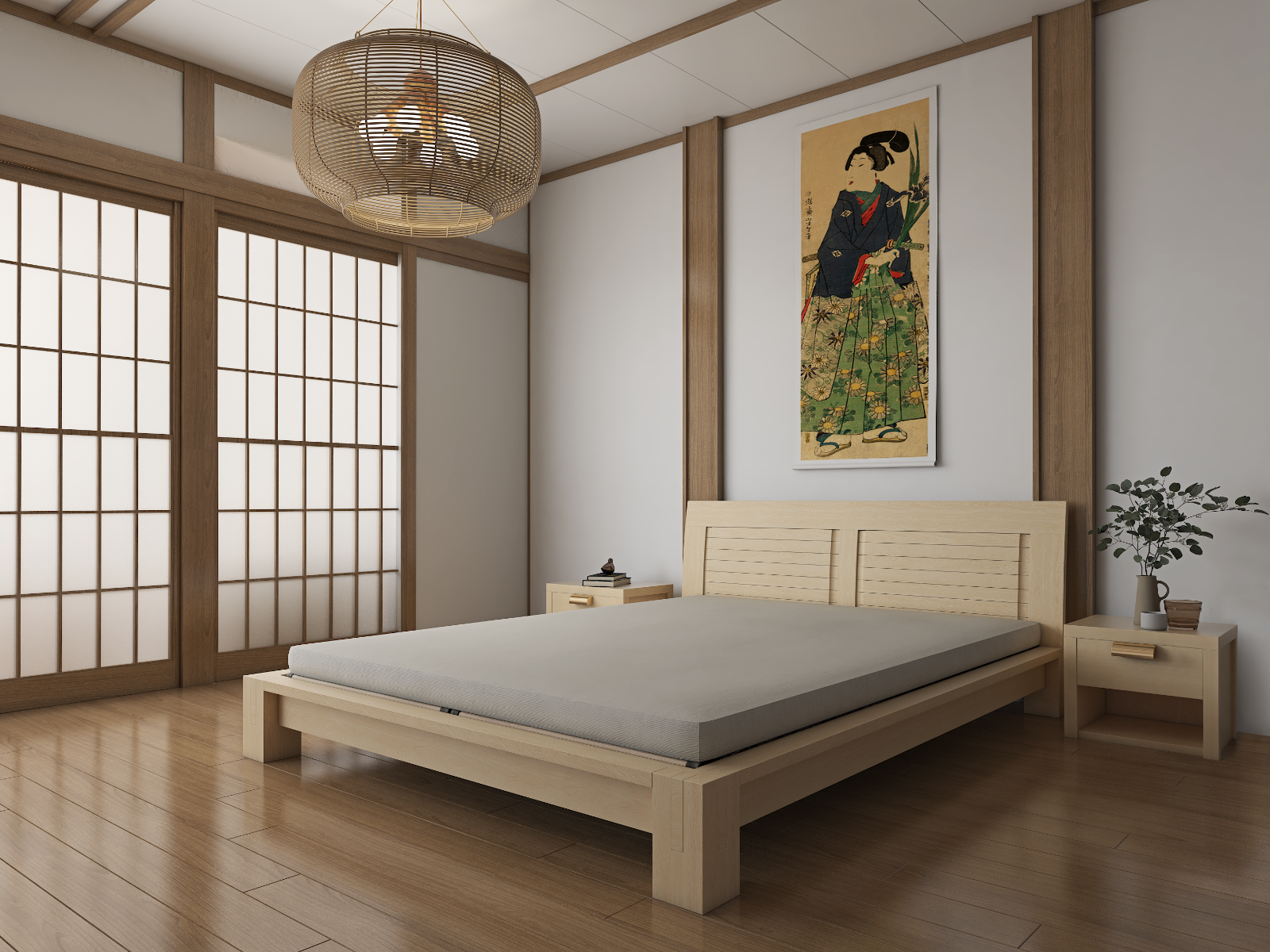 Raku Tatami Platform Bed – Haiku Designs