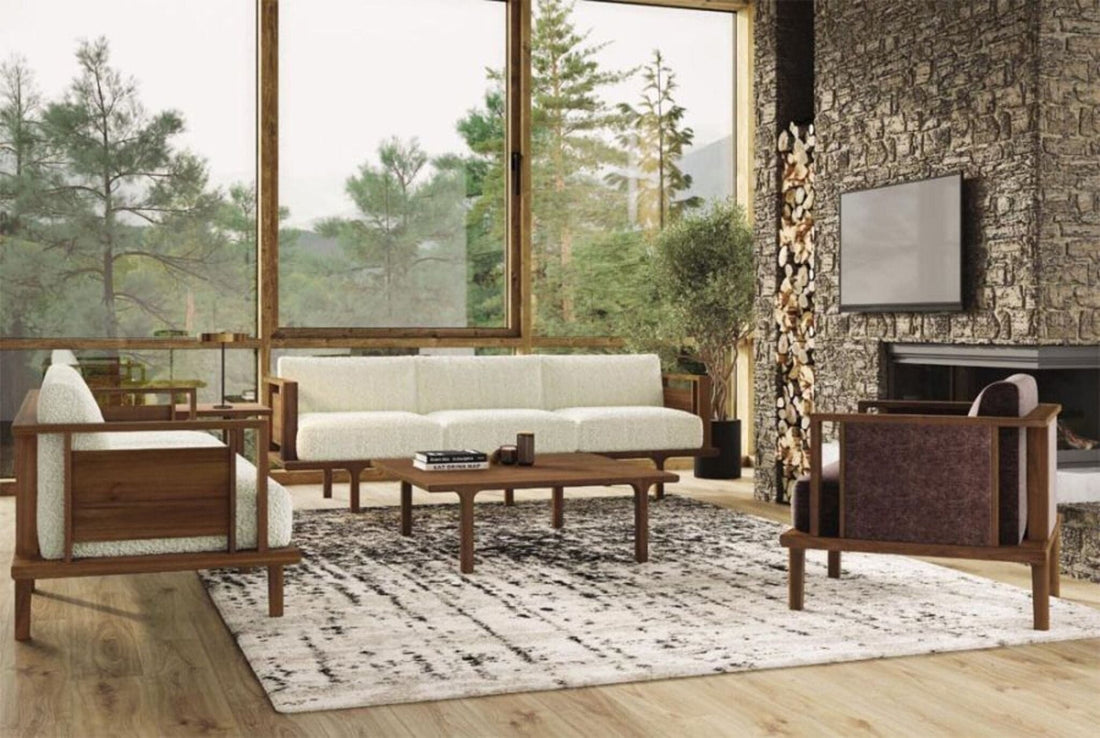 Copeland Sierra Sofa with Wood Panels