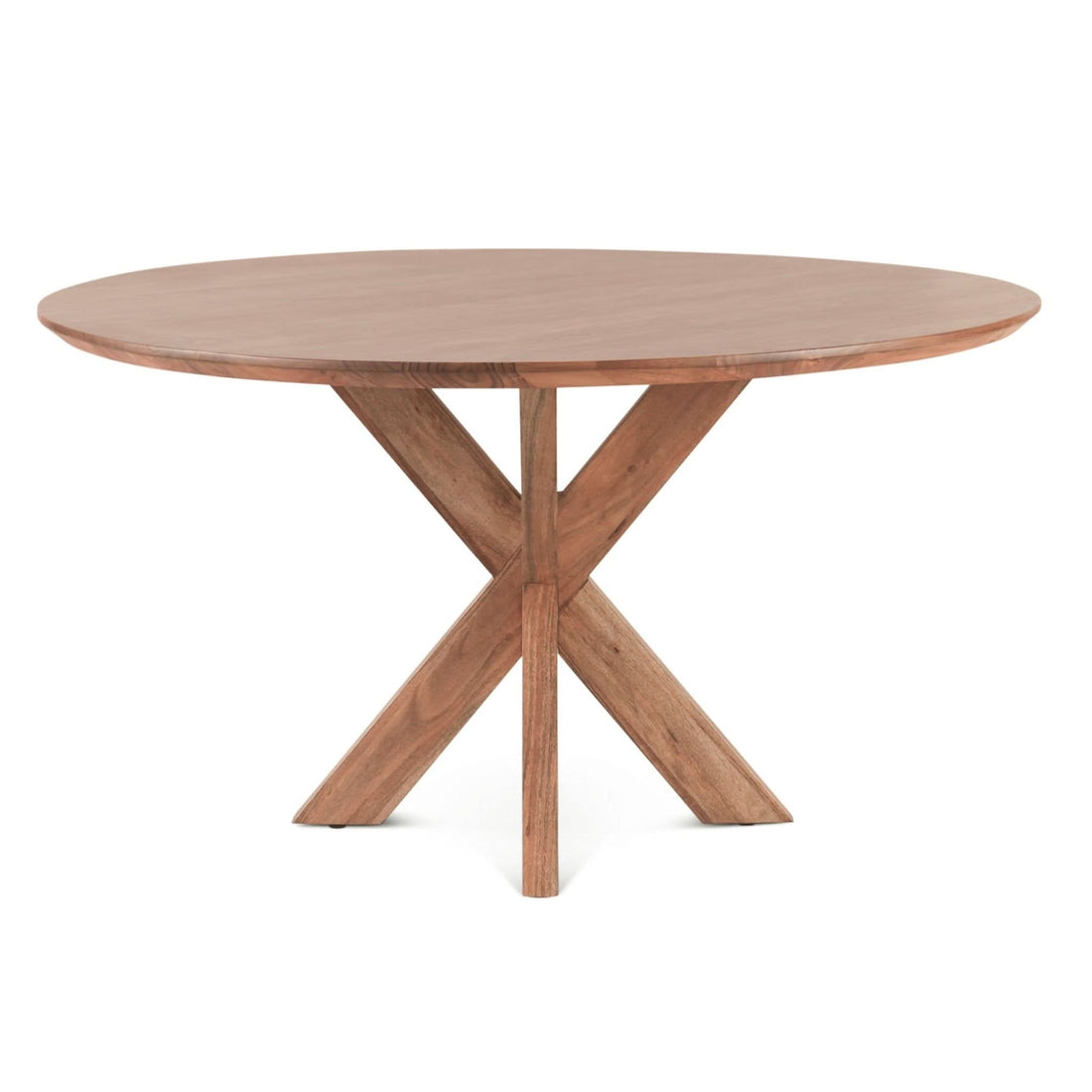 Stockholm 54" Weathered Acacia Wood Round Dining Table - Home Trends & Design