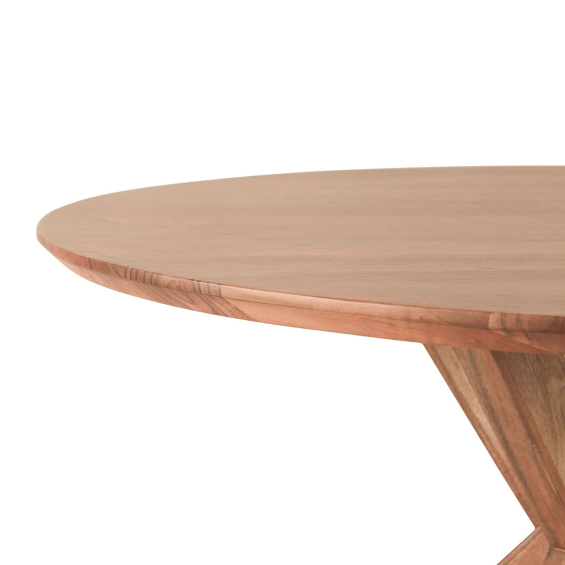 Stockholm 54" Weathered Acacia Wood Round Dining Table - Home Trends & Design