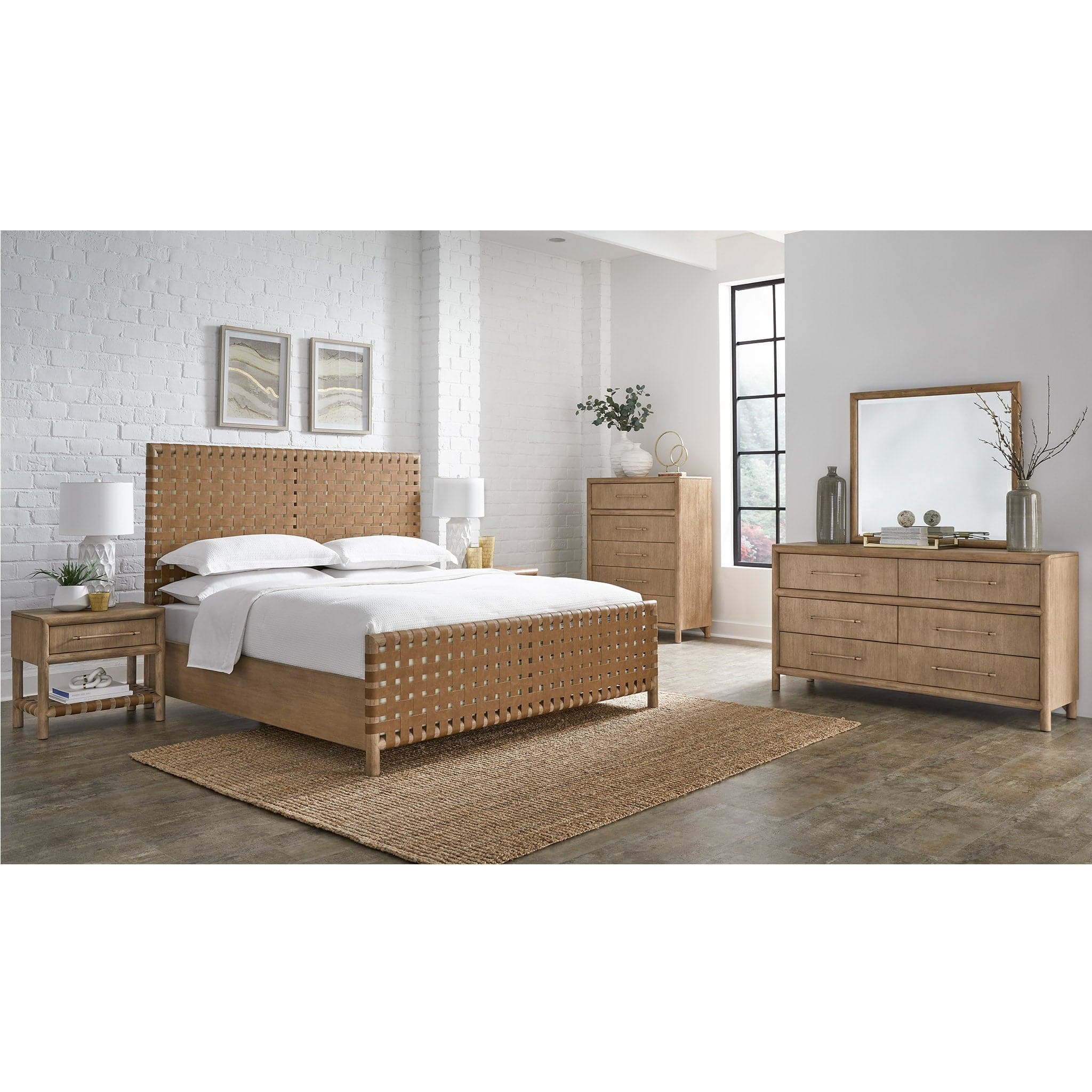 Dorsey Woven Panel Platform Bed