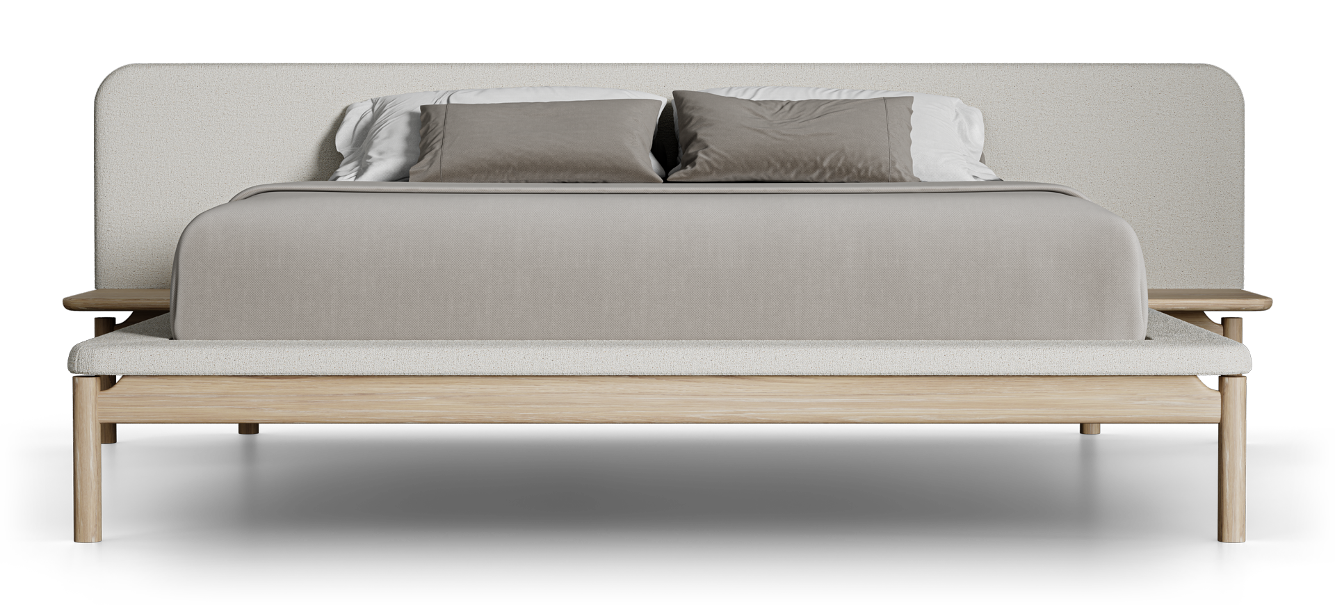 King / White Washed Oak