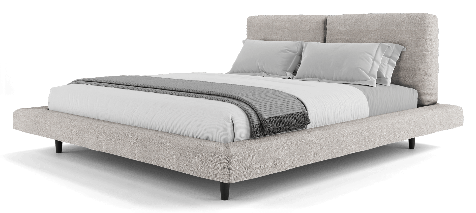Mirel Bed - product view on white background