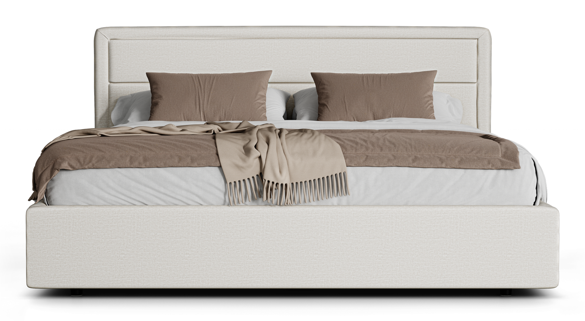 Lenor Bed - product view on white background