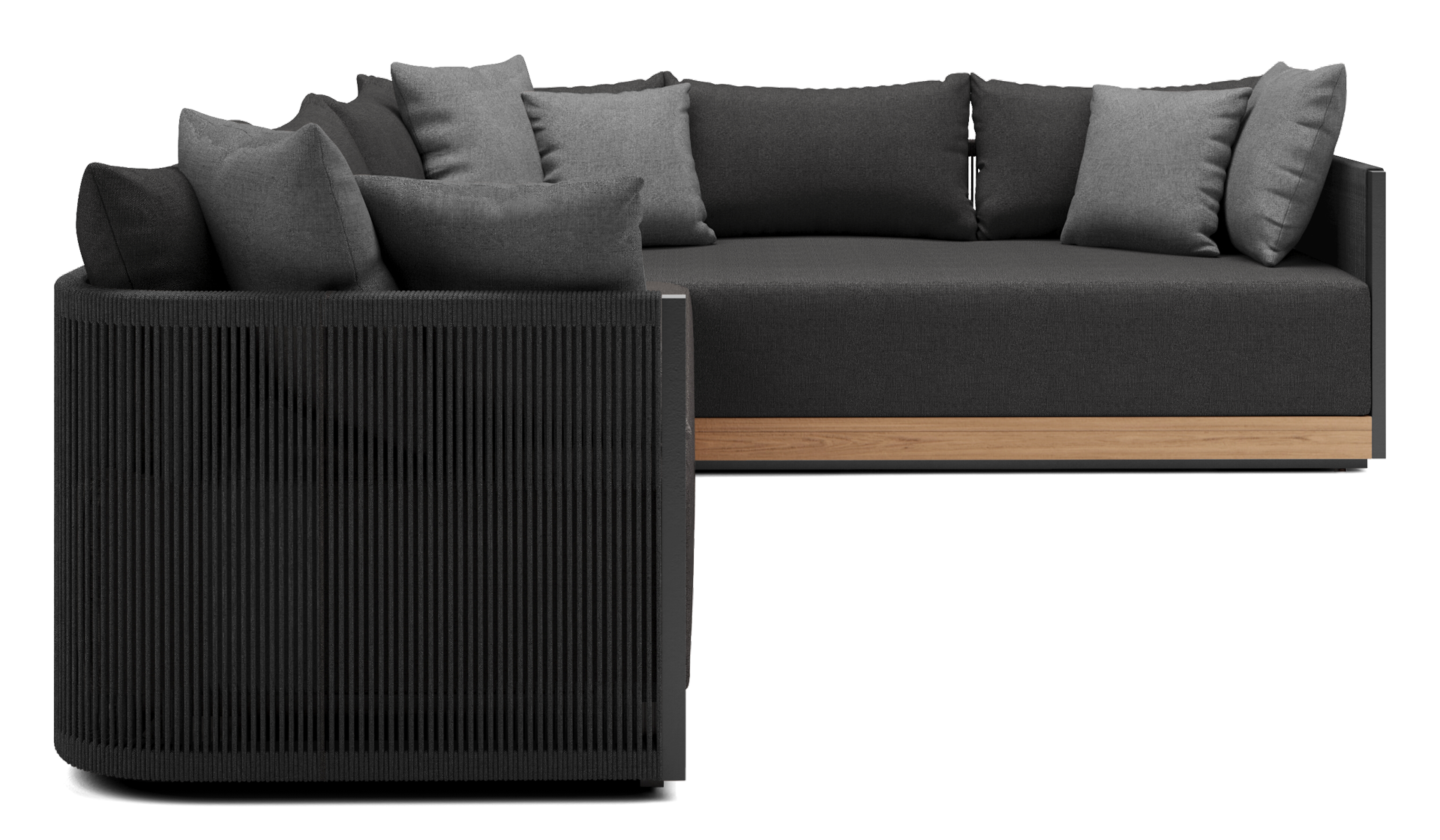 Peppercorn Fabric / Left-Facing