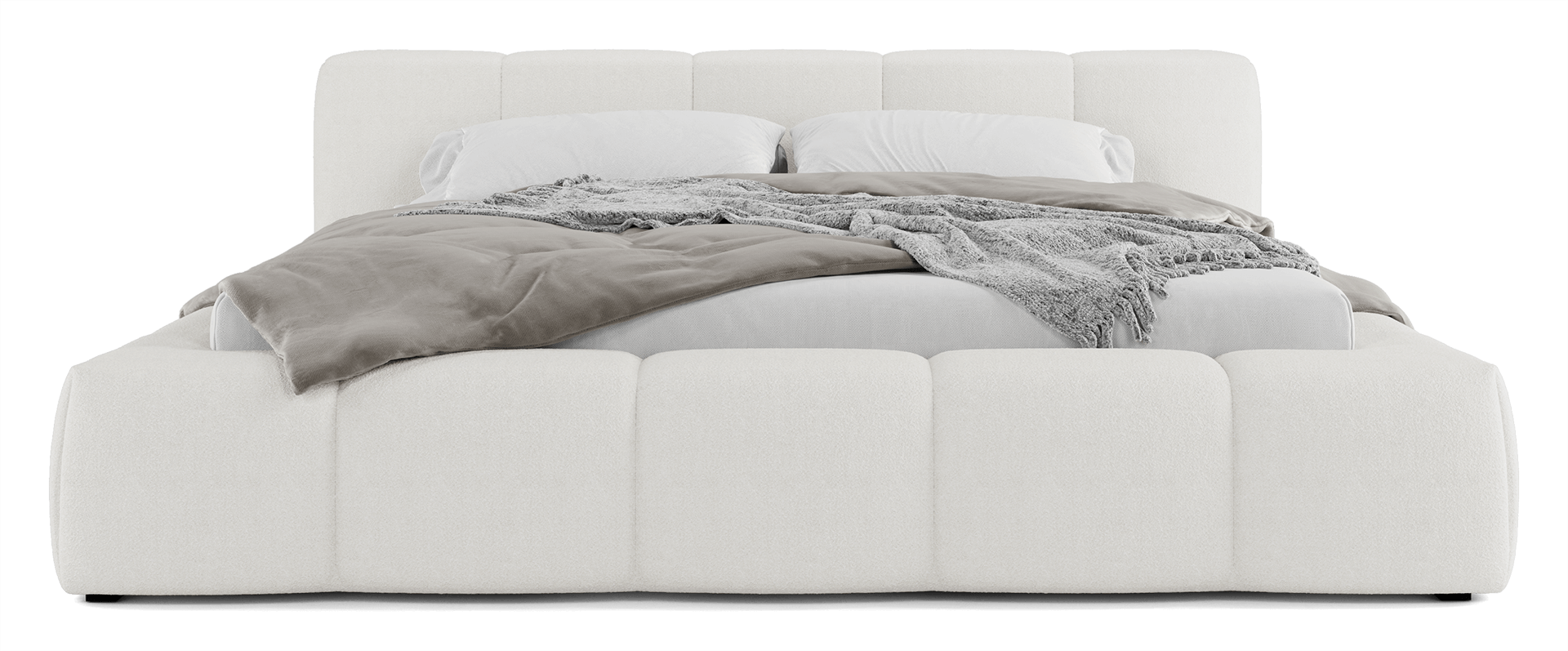 Queen / Cream Boucle Fabric
