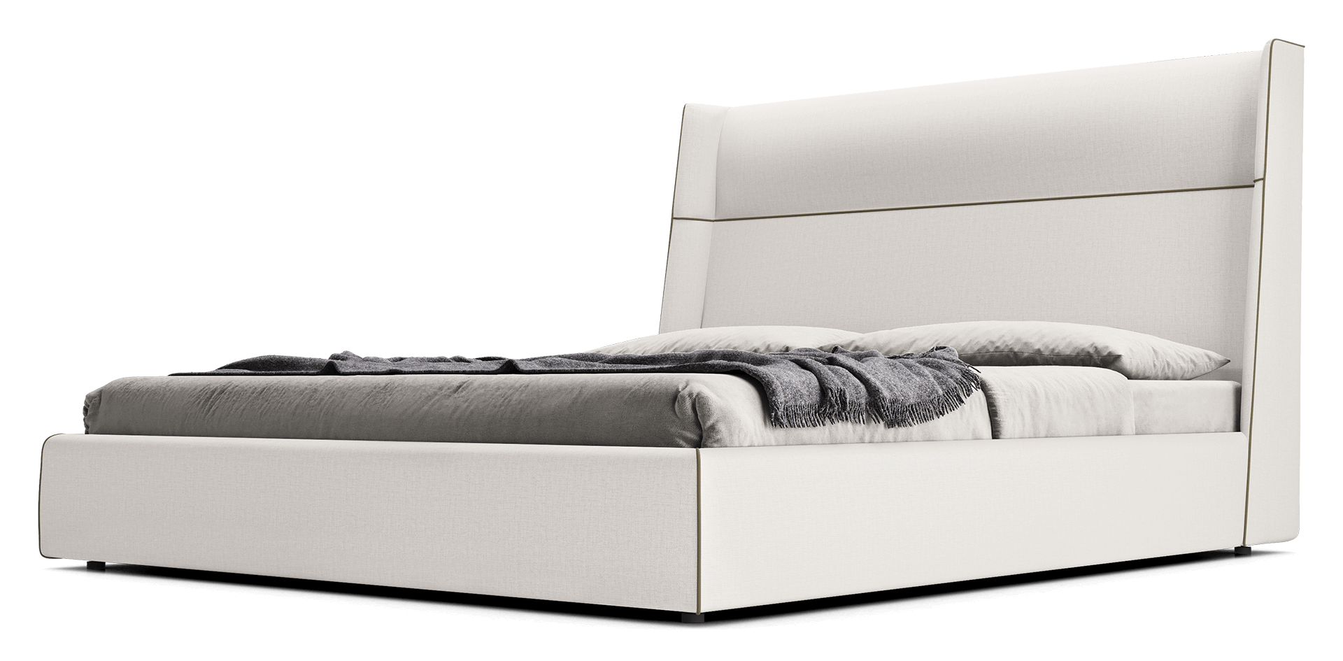Avel Bed - product view on white background