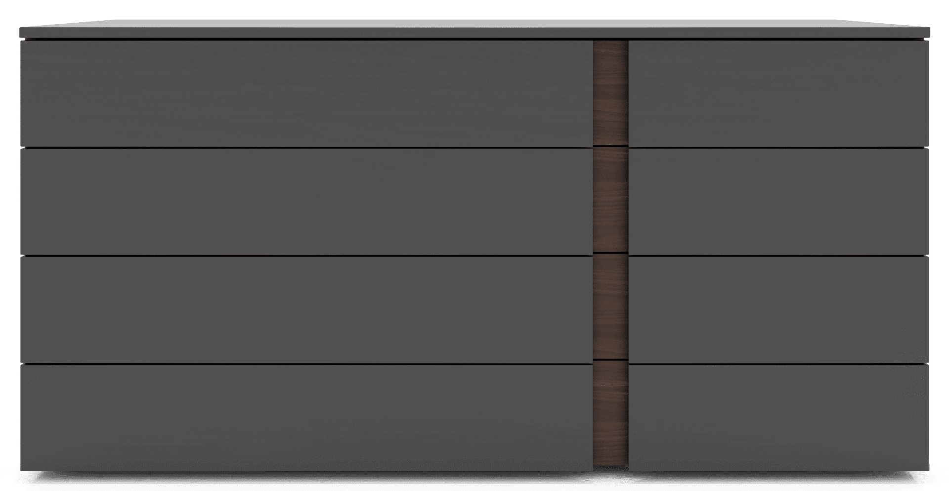 Dark Gull Gray and Black Walnut