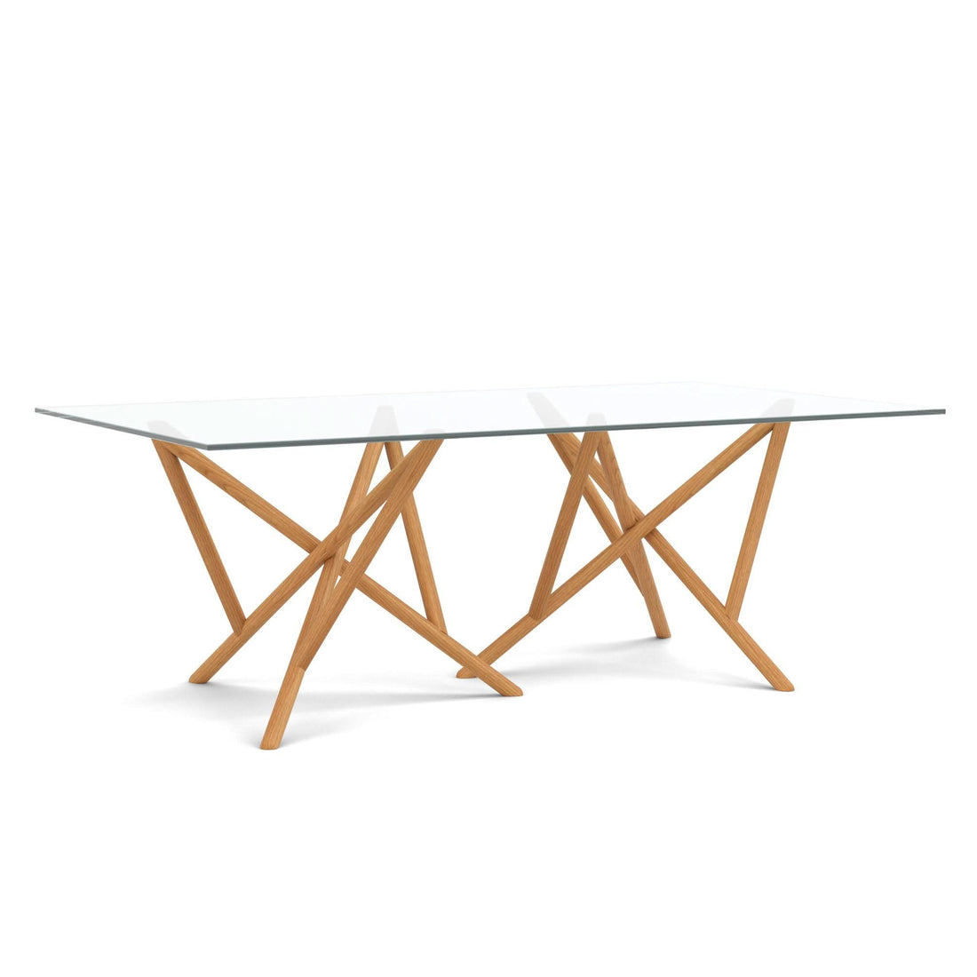 Copeland Baton Glass Top Table