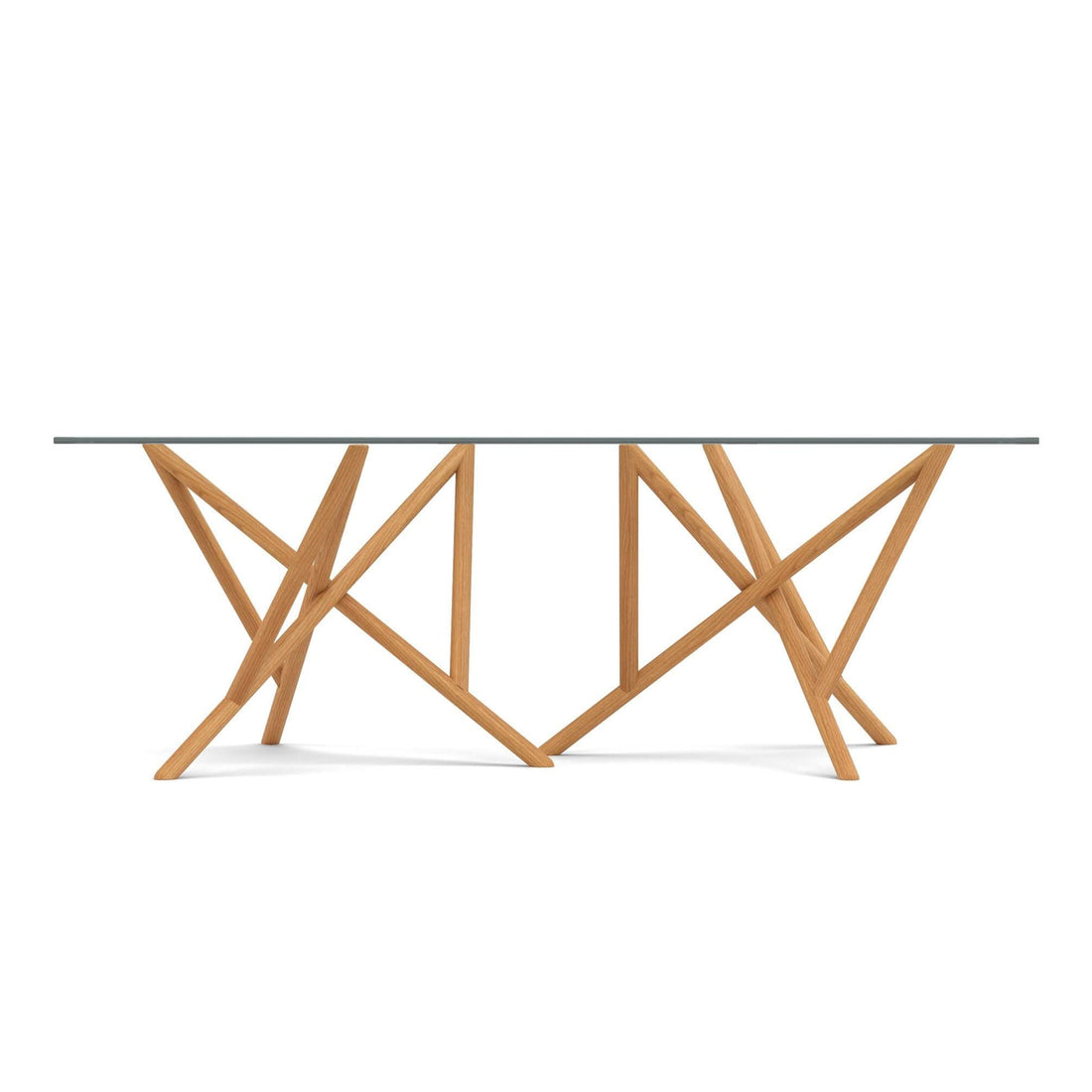 Copeland Baton Glass Top Table