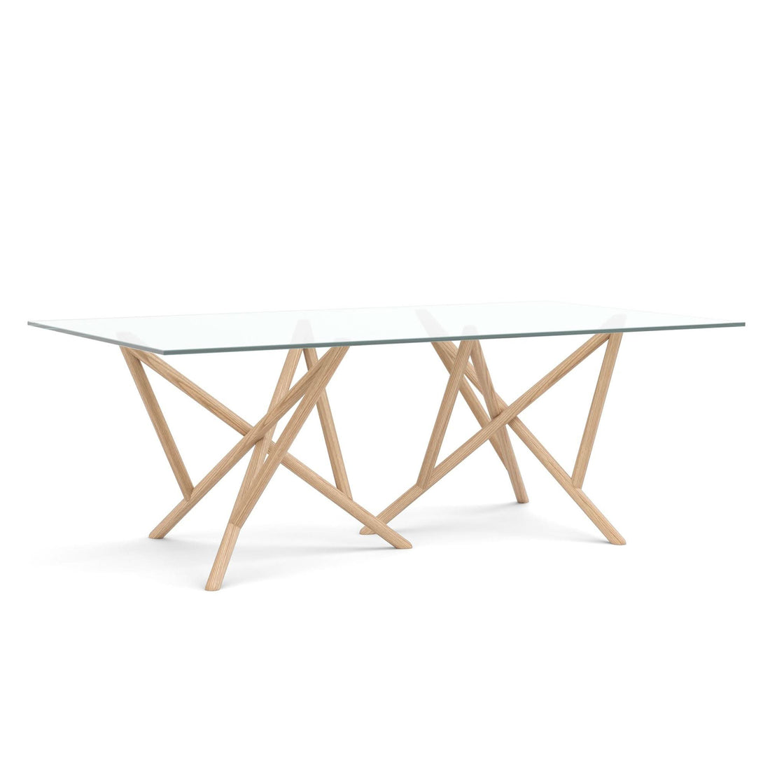 Copeland Baton Glass Top Table