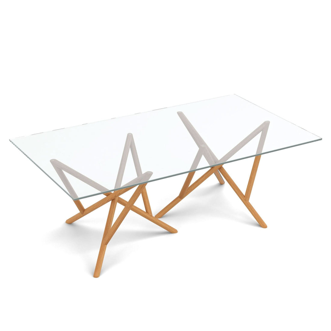 Copeland Baton Glass Top Table
