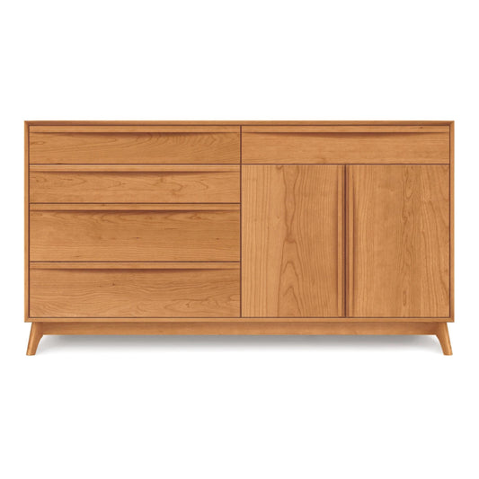 Copeland Catalina 4 Drawers with 1 Drawer Over 2 Doors Dresser