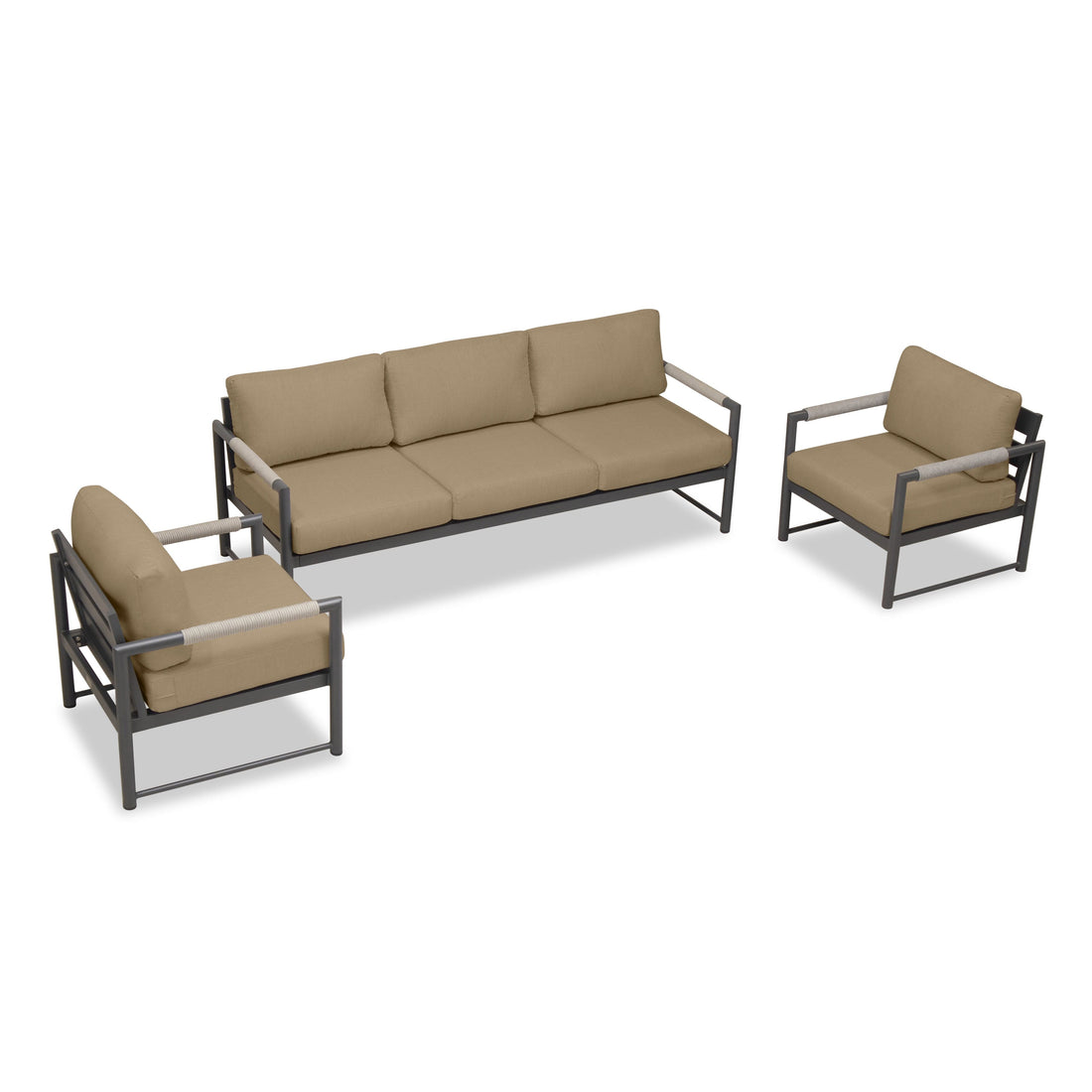 Alto 3 Piece Sofa Club Chair Set