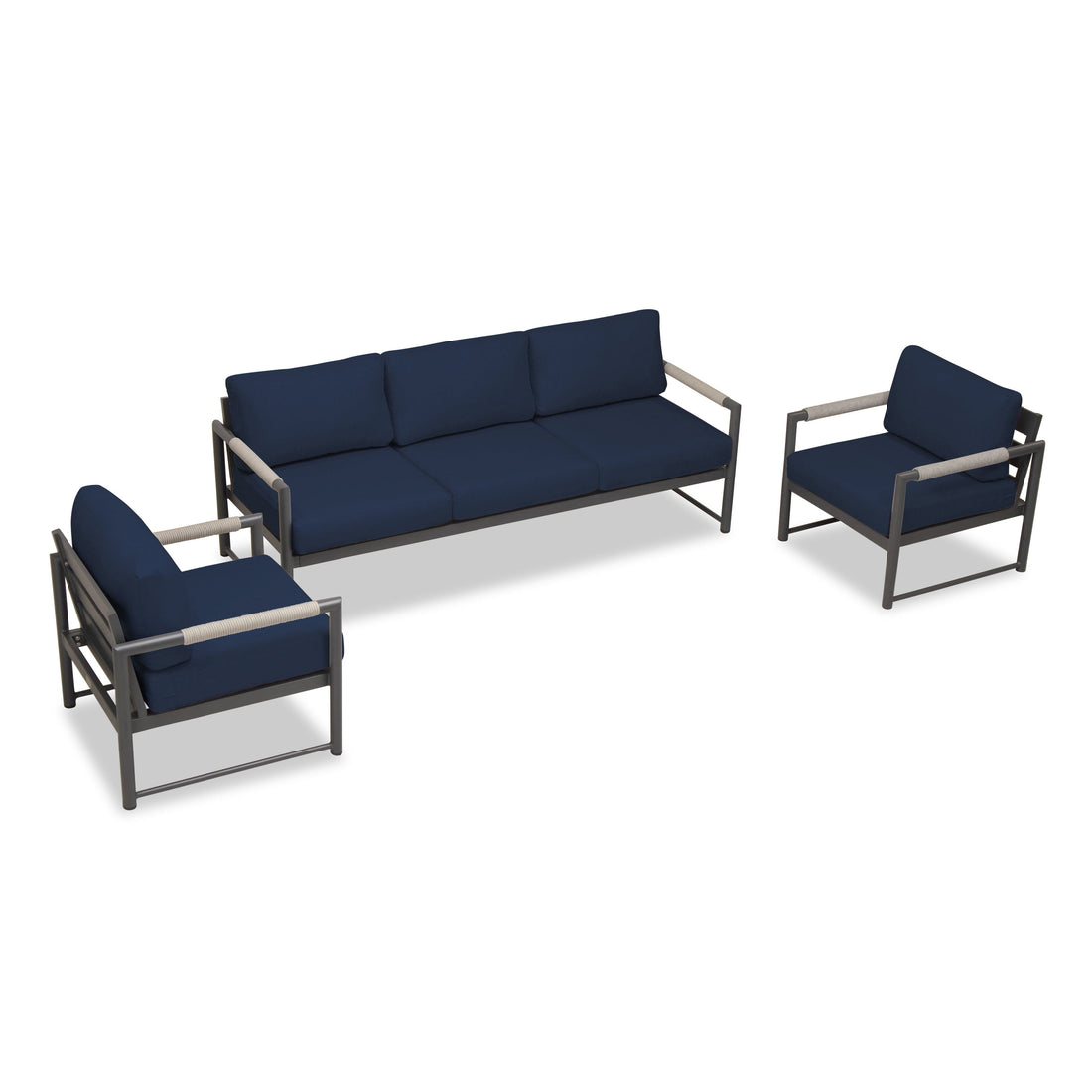 Alto 3 Piece Sofa Club Chair Set