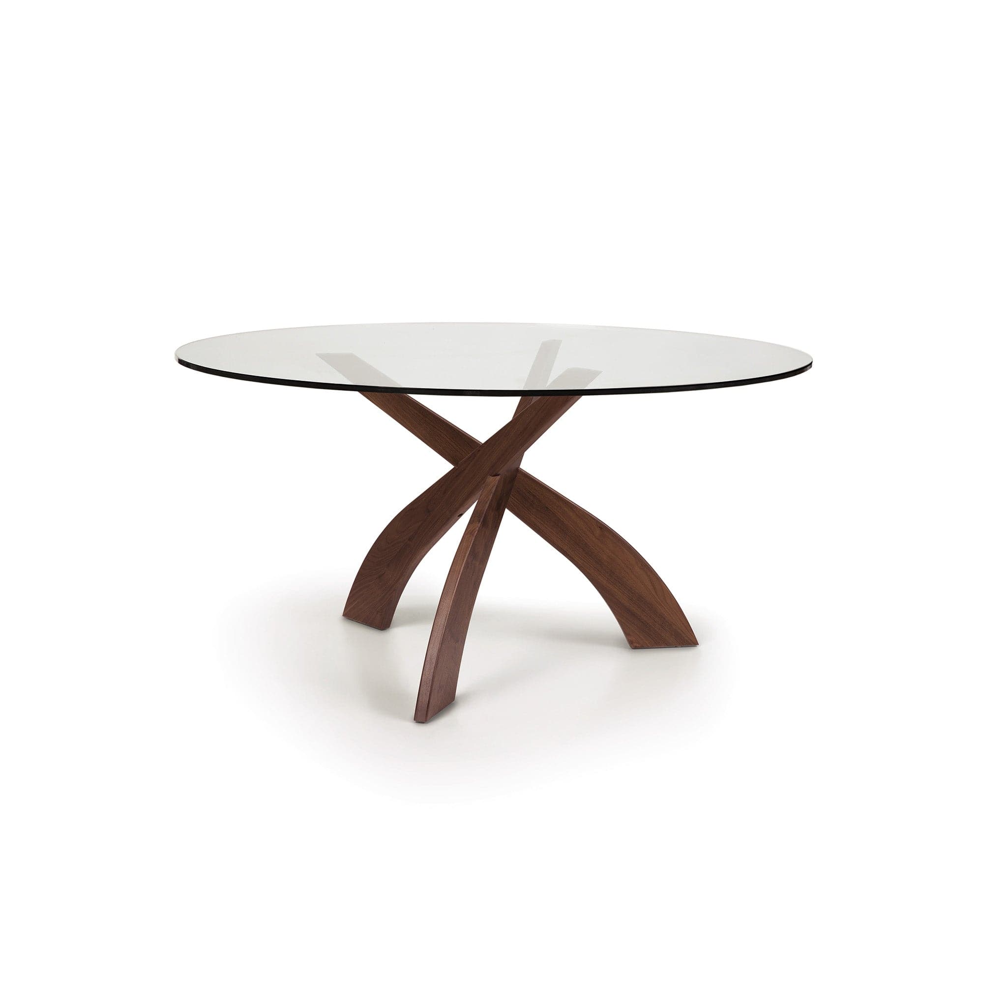 Copeland Statements Entwine Round Glass Top Dining Table