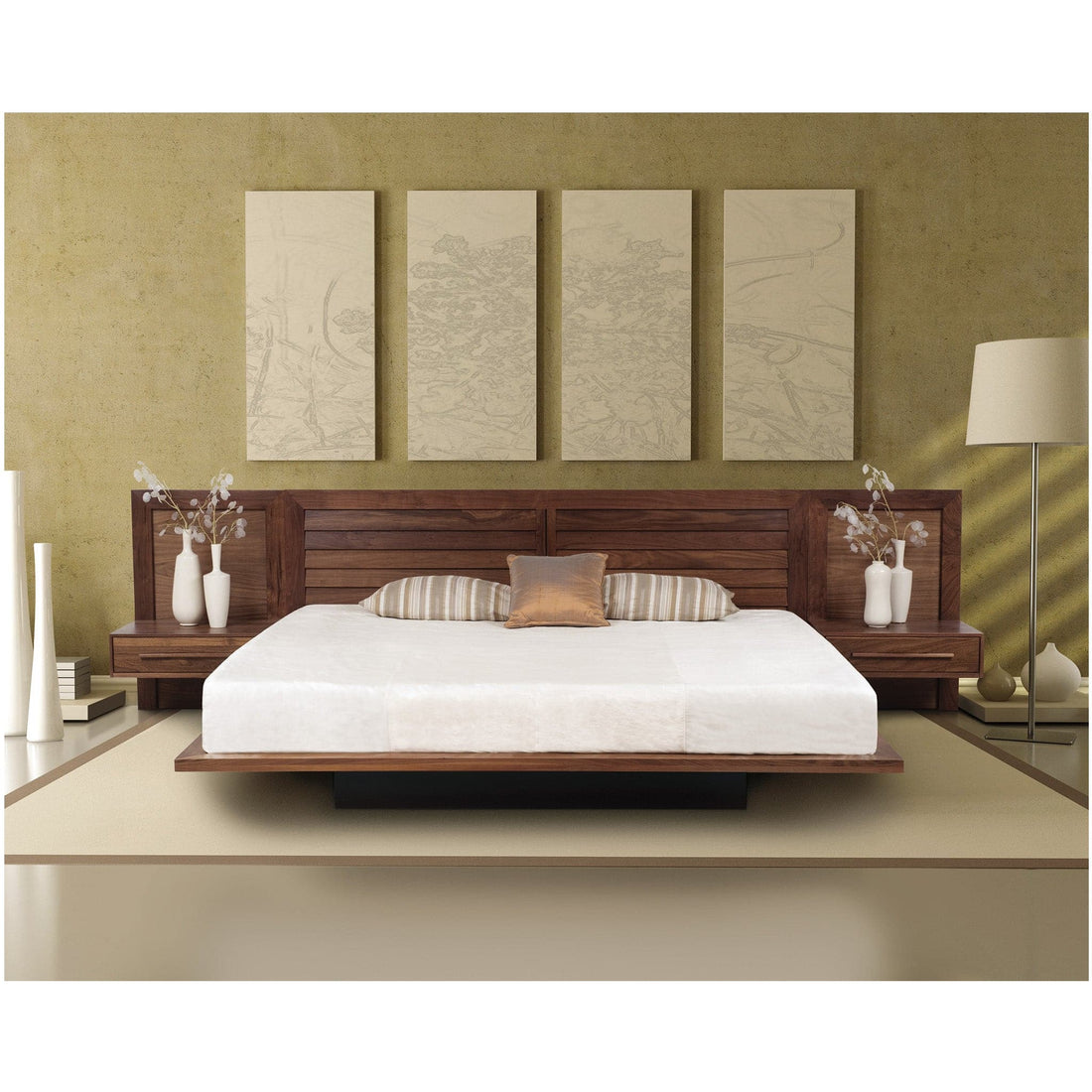 Copeland Moduluxe Clapboard Headboard Platform Bed