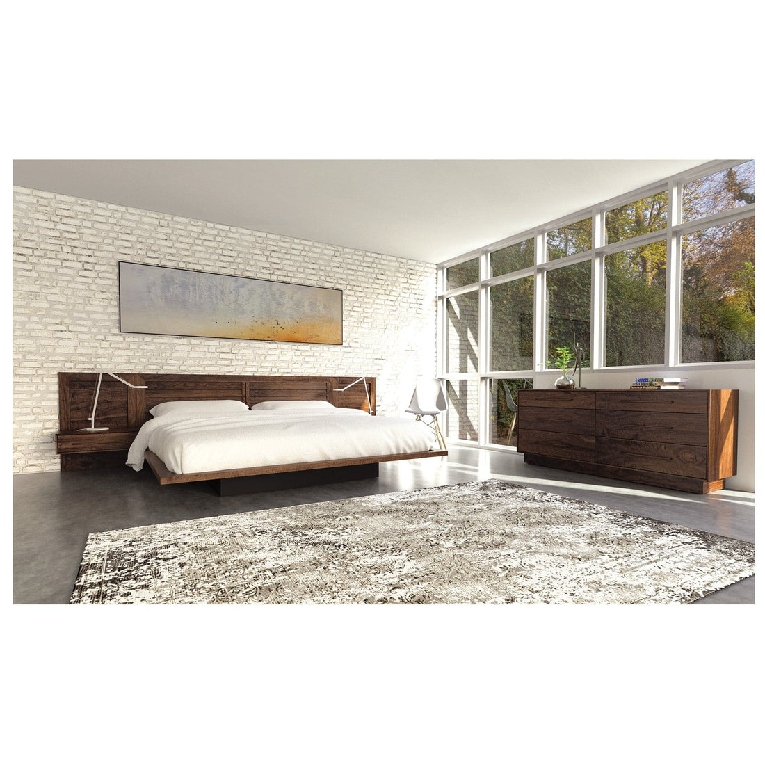 Copeland Moduluxe Clapboard Headboard Platform Bed