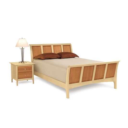 Copeland Sarah 45" Sleigh Bed with High Footboard, Platform Bed